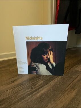 Taylor Swift Midnights Mahogany Vinyl Album - White, Gold, Black
